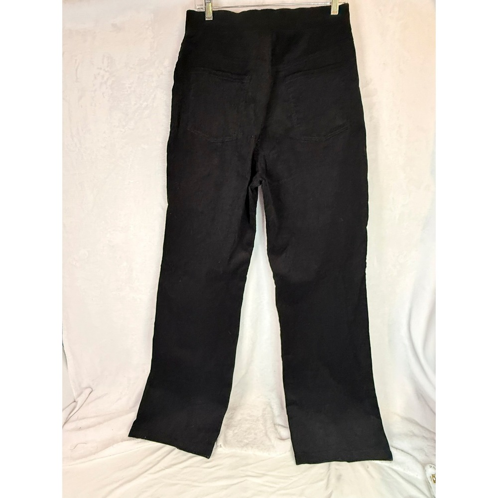 Princess Polly Uptown Cord Pants Black Wide Leg Corduroy NWT US 8 AU 12 - Picture 3 of 12